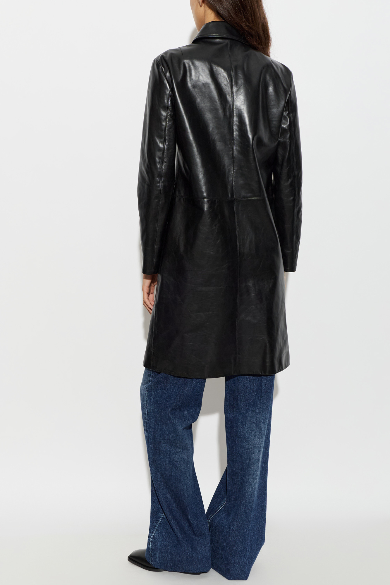 JIL SANDER Double-breasted leather coat | Women's | Vitkac